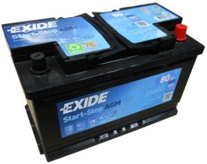 Автомобільний акумулятор Exide 6СТ-80 Start-Stop AGM EK800