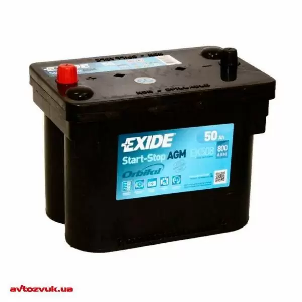 Автомобильный аккумулятор Exide 6СТ-50 Start-Stop AGM Orbital EK508 - фото 1 Автомобильный аккумулятор Exide 6СТ-50 Start-Stop AGM Orbital EK508 - фото 1