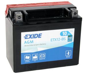 Мото акумулятор Exide 6СТ-10 ETX12-BS
