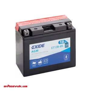 Мото акумулятор Exide 6СТ-10 ET12B-BS