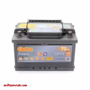 Товар Автомобильный аккумулятор Centra 6СТ-72 Futura