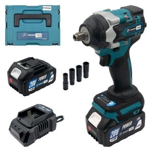 Акумуляторний гайковерт PROFI-TEC DTW500BL POWERLine (2*PT2040MP (4.0 Аг), зарядний пристрій)