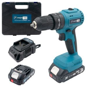 Акумуляторний шуруповерт PROFI-TEC PCD3520BL POWERLine (2*PT2020MP (2.0 Аг), зарядний пристрій)