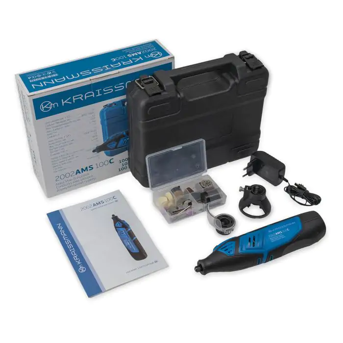 Гравер аккумуляторный (шлифовально-гравировальный инструмент) KRAISSMANN 2002 AMS 100 - фото 5