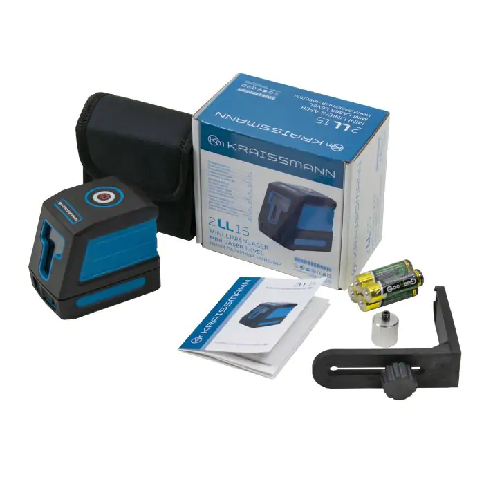 Лазерний рівень (нівелір) KRAISSMANN 2 LL 15 (червоний луч) - фото 2