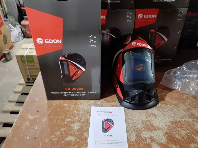 Сварочная маска хамелеон Edon ED 30000 - фото 2
