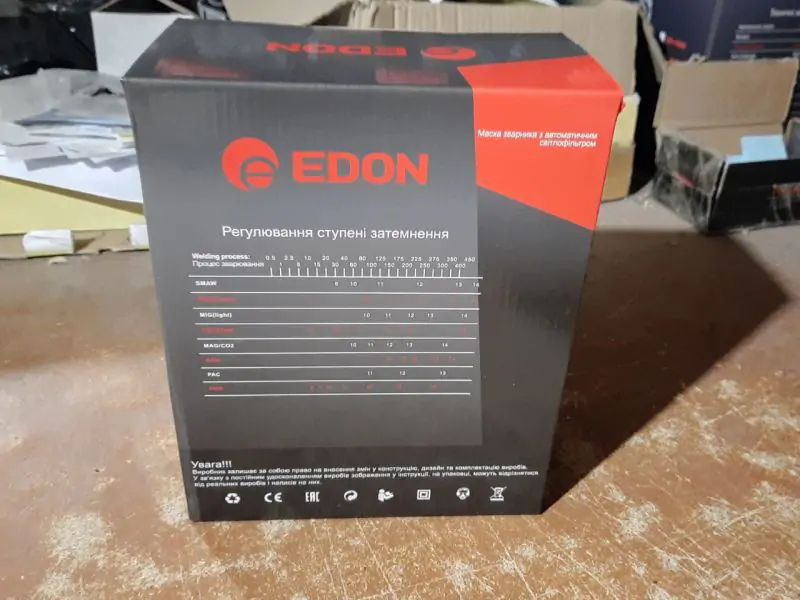 Сварочная маска хамелеон Edon ED 5000 - фото 5 Сварочная маска хамелеон Edon ED 5000 - фото 5