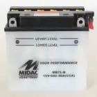 Аккумулятор 8AH-12V MB7L-B (YB7L-B) MIDAC MOTO (135Х75Х133), R, EN90 — миниатюра 3