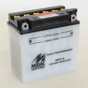 Товар Аккумулятор 8AH-12V MB7L-B (YB7L-B) MIDAC MOTO (135Х75Х133), R, EN90