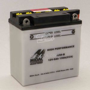 Акумулятор 9AH-12V MB9-B (YB9-B) MIDAC MOTO (135Х75Х139), L, EN130