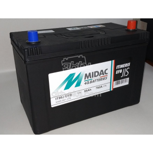 Акумулятор 6СТ-95A MIDAC ITINERIS EFB-STOP & START ASIA, 12V, 95AH (-/+), EN760А