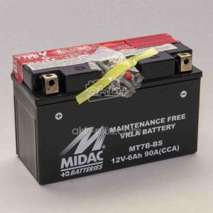 Акумулятор 6AH-12V MT7B-BS (YT7B-BS) MIDAC MOTO (150Х65Х93), L, EN90