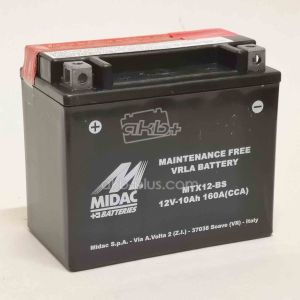 Акумулятор 10AH-12V MTX12-BS (YTX12-BS) MIDAC MOTO (150Х87Х130), L, EN160
