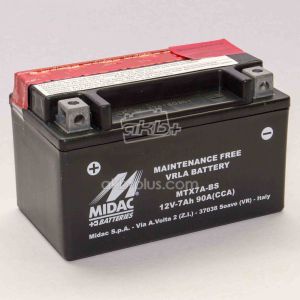 Акумулятор 7AH-12V MTX7A-BS (YTX7A-BS) MIDAC MOTO (150Х87Х93), L, EN90