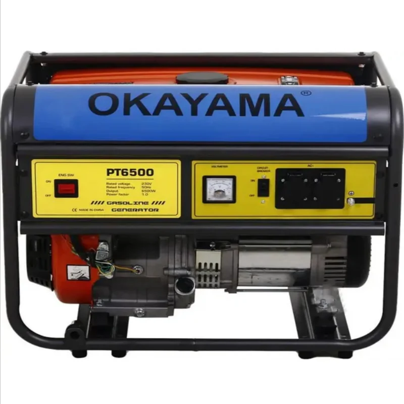 Бензиновый генератор Okayama PT-6500 (5/5,5 кВт, 220 В, ручной запуск) - фото 1 Бензиновый генератор Okayama PT-6500 (5/5,5 кВт, 220 В, ручной запуск) - фото 1