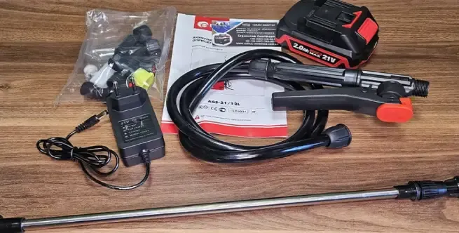 Опрыскиватель аккумуляторный Edon AGS-21/12L, 1 АКБ и ЗУ - фото 4