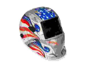 Зварювальна маска хамелеон Jasic Optech S777 Silver Flag
