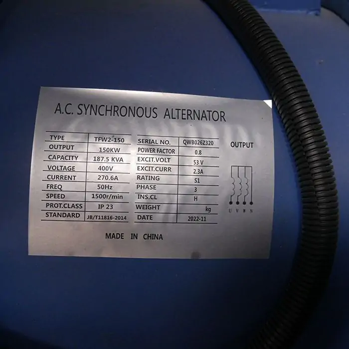 Генератор дизельний PROFI-TEC RDSG187-3 Power MAX (187кВА/150кВт, двигун RICARDO, Great Britain) - фото 8 Генератор дизельний PROFI-TEC RDSG187-3 Power MAX (187кВА/150кВт, двигун RICARDO, Great Britain) - фото 8