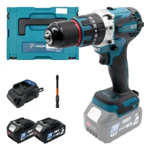 Товар Аккумуляторная дрель-шуруповерт PROFI-TEC DHP485BL POWERLine (2*PT2040MP (4.0 Ач), зарядное устройство)