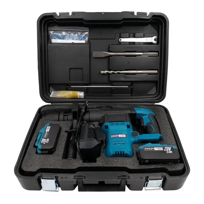 Аккумуляторный перфоратор PROFI-TEC PBH5620 POWERLine (2*PT2080EP (8.0 Ач), зарядное устройство) - фото 11