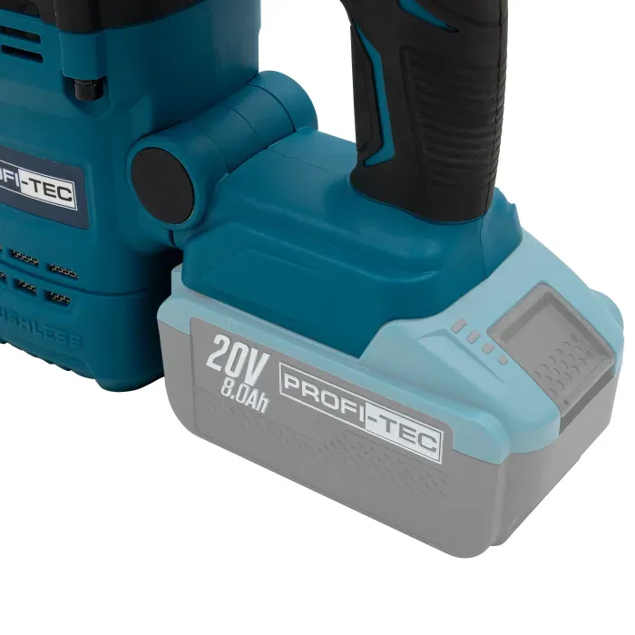 Аккумуляторный перфоратор PROFI-TEC PBH5620 POWERLine (2*PT2080EP (8.0 Ач), зарядное устройство) - фото 6