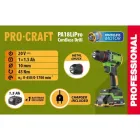 Шурупокрут Procraft PA18LiPro (1 акб) — мініатюра 2 Шурупокрут Procraft PA18LiPro (1 акб) — мініатюра 2