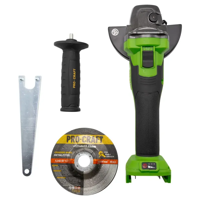 Аккумуляторная болгарка Procraft PGA22 (без акб и зу) - фото 14