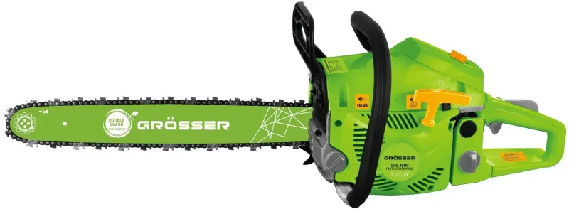Бензопила Grosser GGS 3500 (3500 Вт, шина 15", легкий старт) - фото 1 Бензопила Grosser GGS 3500 (3500 Вт, шина 15", легкий старт) - фото 1