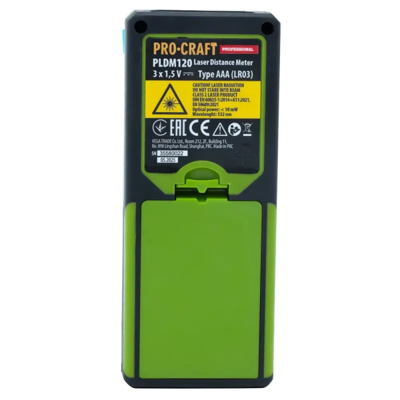 Лазерний далекомір Procraft PLDM120 - фото 5 Лазерний далекомір Procraft PLDM120 - фото 5
