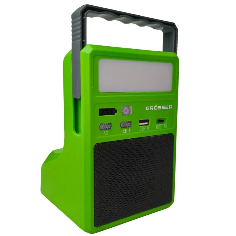 Портативний інвертор 220В + Bluetooth-колонка Grosser GPI 300 (300 Вт, ліхтар) - фото 3