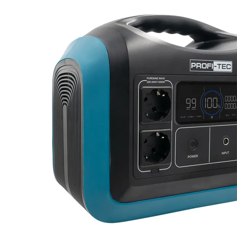 Портативная зарядная станция PROFI-TEC PPS1200 LiFePO4 (1200 Вт, батарея 992 Вт·ч) - фото 4