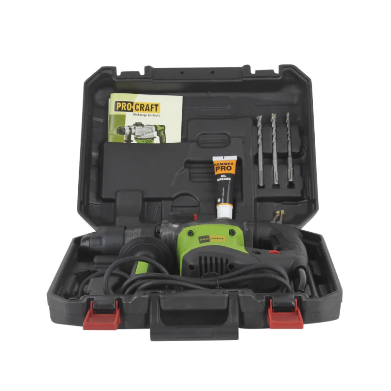 Перфоратор Procraft BH2200 бочковой SDS-Plus (1500 Вт, 6 Дж) - фото 7 Перфоратор Procraft BH2200 бочковой SDS-Plus (1500 Вт, 6 Дж) - фото 7