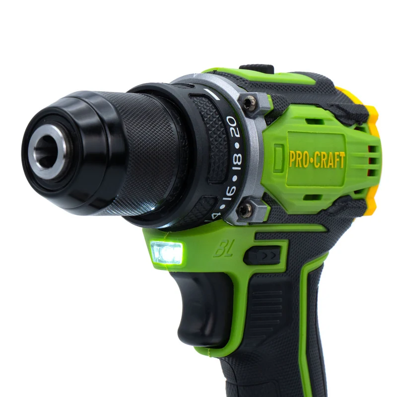 Бесщёточный шуруповёрт Procraft PA18Pro 20 В, 30 Нм, 2 АКБ 2 Ач и кейс - фото 8