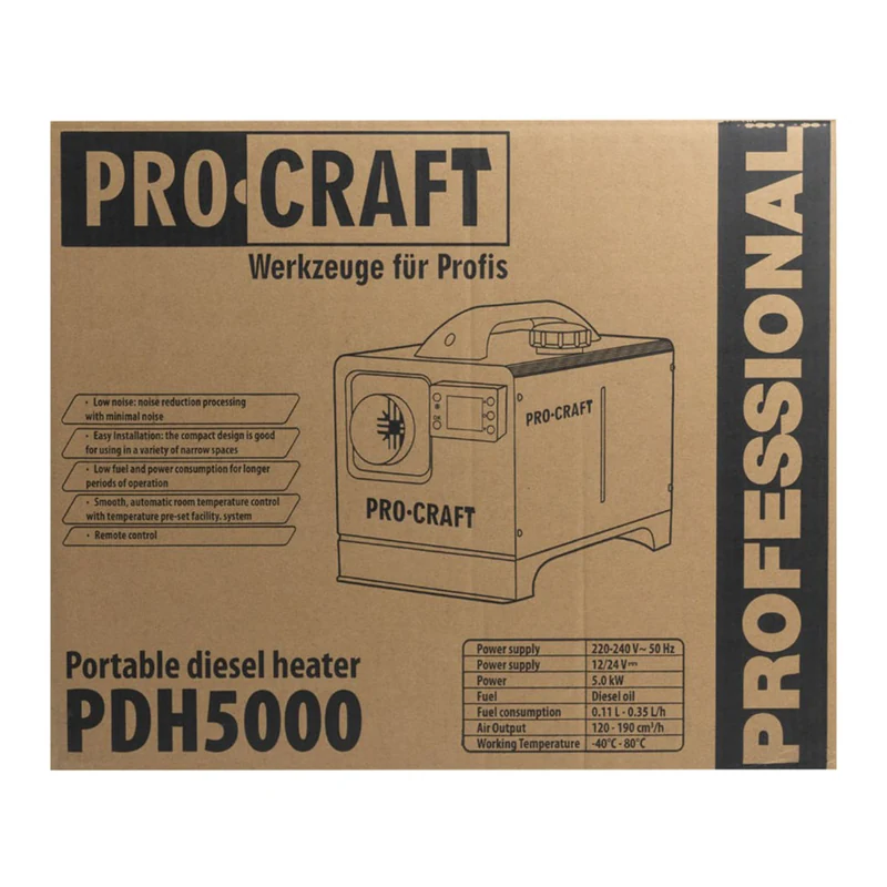 Автономный дизельный обогреватель Procraft PDH5000 5 кВт, 12/24/220 В - фото 26 Автономный дизельный обогреватель Procraft PDH5000 5 кВт, 12/24/220 В - фото 26