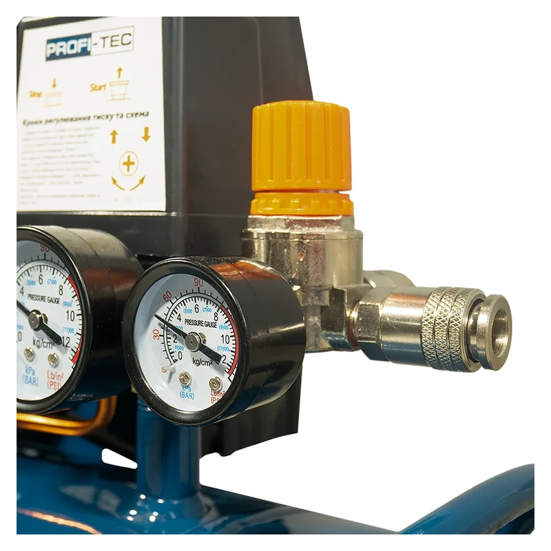 Масляний компресор PROFI-TEC OC-100V2 100 л, 2,2 кВт, 415 л/хв - фото 5