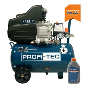 Масляний компресор PROFI-TEC OC-24 24 л, 1,5 кВт, 195 л/хв