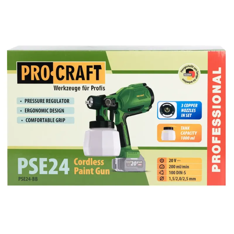 Акумуляторний фарбопульт Procraft PSE24 (без акб та зп) - фото 18