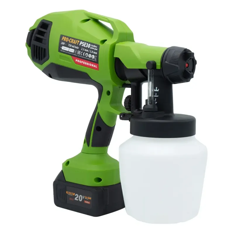 Аккумуляторный краскопульт Procraft PSE30 (без акб и зу) - фото 3