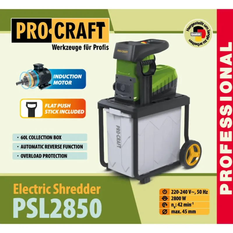 Измельчитель веток Procraft PSL2850 - фото 2 Измельчитель веток Procraft PSL2850 - фото 2