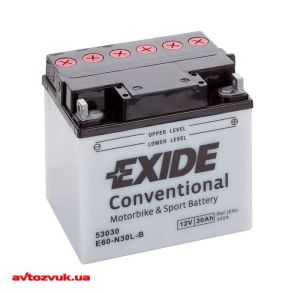 Мото акумулятор Exide 6СТ-30 E60-N30L-A