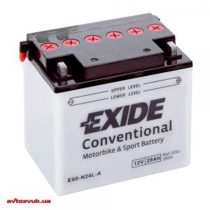 Мото акумулятор Exide 6СТ-28 E60-N24L-A