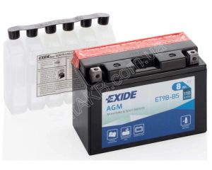 Мото акумулятор Exide 6СТ-8 ET9B-BS
