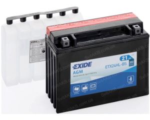 Мото акумулятор Exide 6СТ-21 ETX24HL-BS