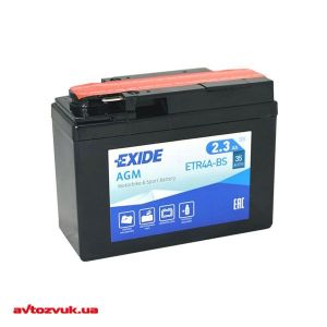 Мото акумулятор Exide 6СТ-2,3 ETR4A-BS