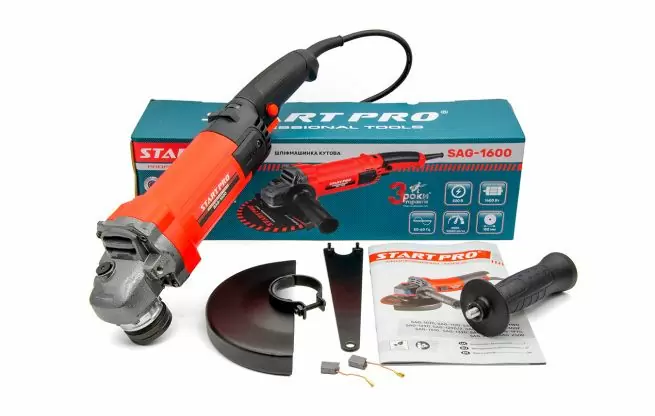 Углошлифовальная машина Start Pro SAG-1600 - фото 6 Углошлифовальная машина Start Pro SAG-1600 - фото 6