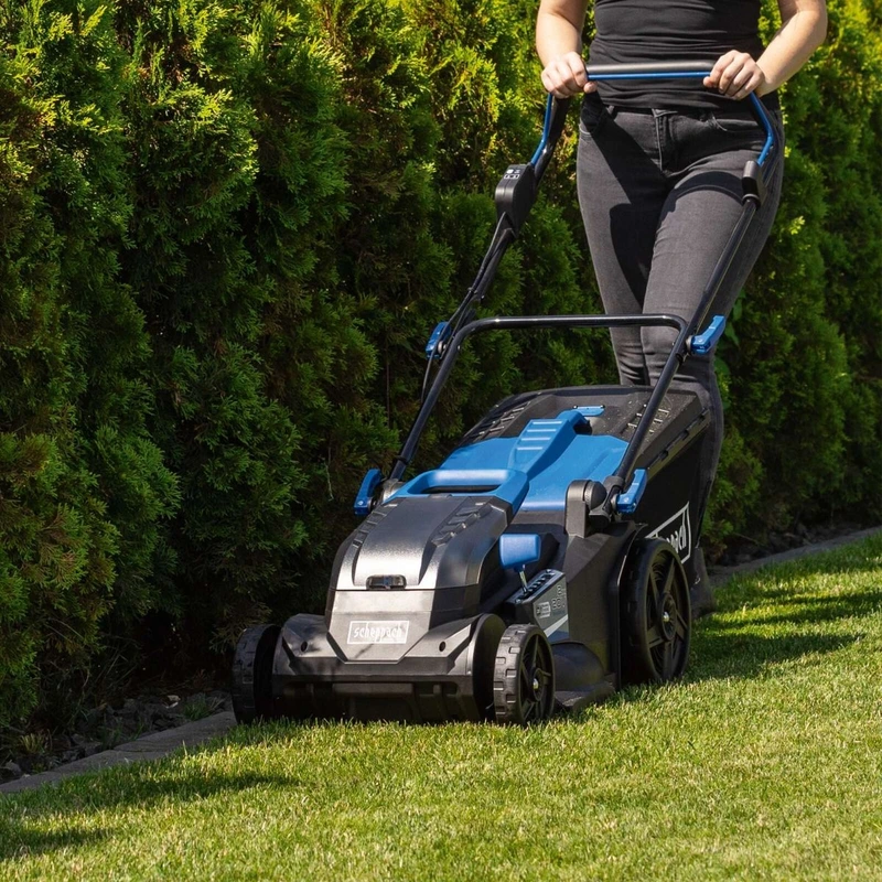 Газонокосарка акумуляторна Scheppach BC-MP430-X SET XL2, 43 см, 2 АКБ 4 А·год - фото 2 Газонокосарка акумуляторна Scheppach BC-MP430-X SET XL2, 43 см, 2 АКБ 4 А·год - фото 2