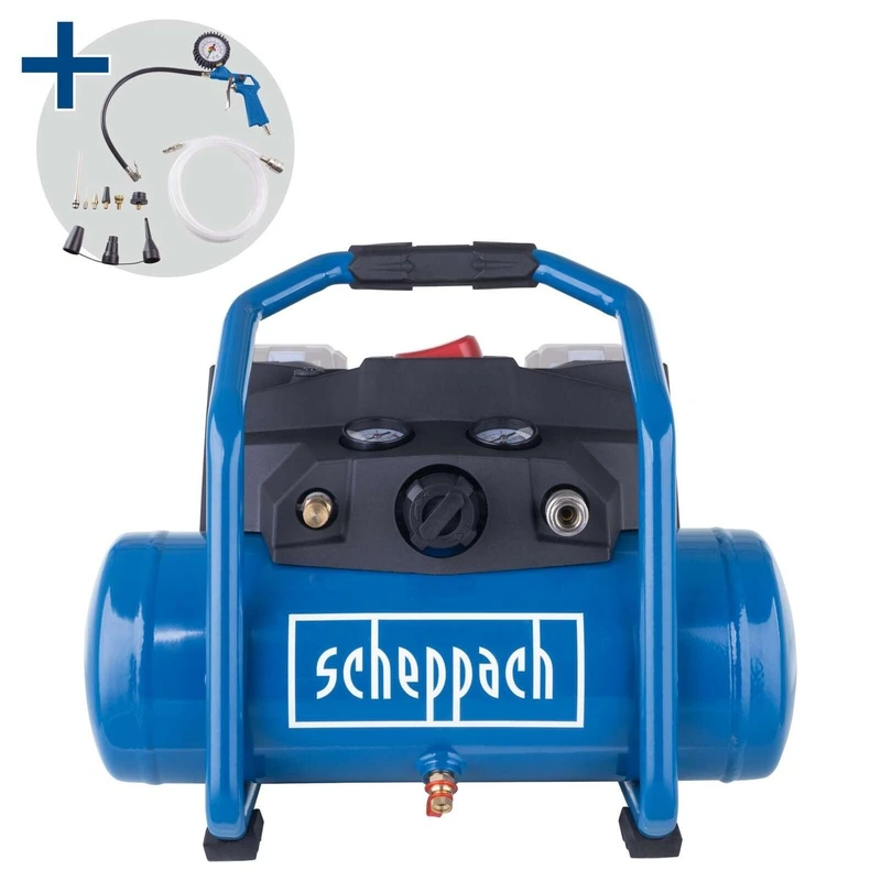 Компрессор аккумуляторный Scheppach C-ACT160/6-X, 6 л, 8 бар (без АКБ и ЗУ) - фото 7