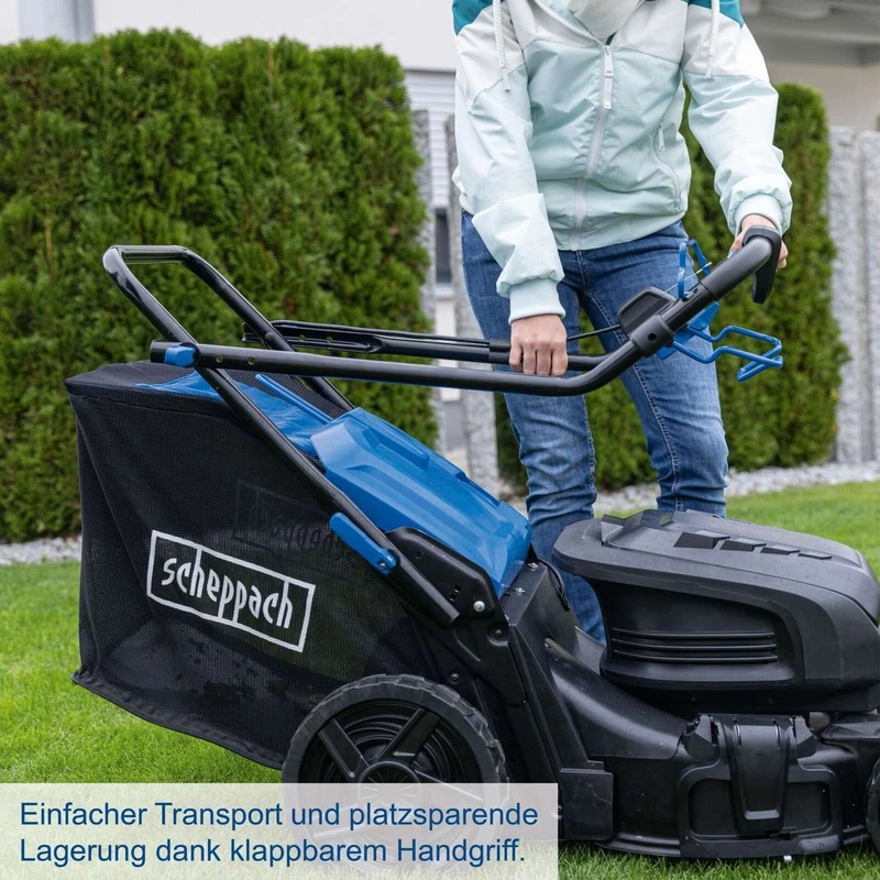 Газонокосарка акумуляторна самохідна Scheppach MP470-X SET XL2x2, 47 см, 4 АКБ 4 А·год - фото 3