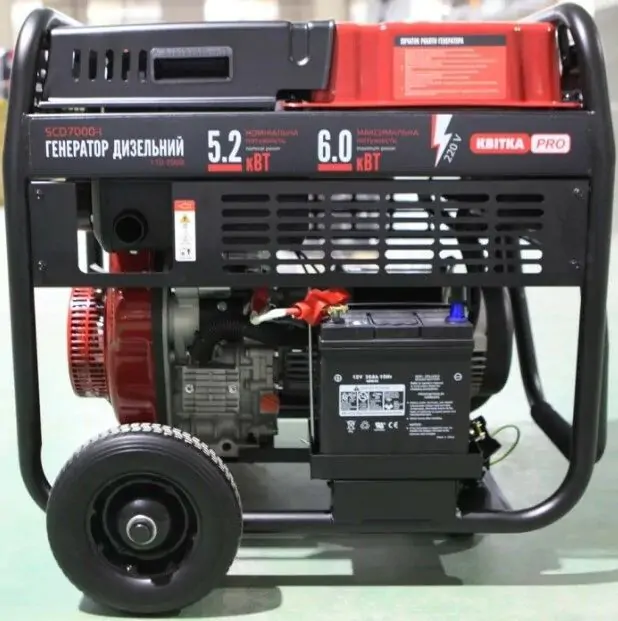 Дизельный генератор КВІТКА PRO SCD7000-I (110-7008) - фото 4