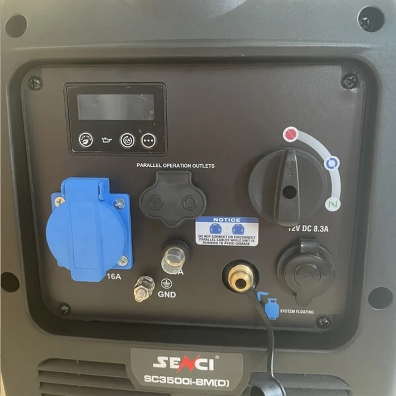 Инверторный двухтопливный генератор SENCI SC3500i-BM(D) 3,0/3,5 кВт, газ/бензин - фото 8